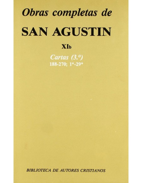 Obras completas de San AgustinXIb Cartas 3º 188 270